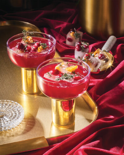 The Cranberry Fizz Mocktail.