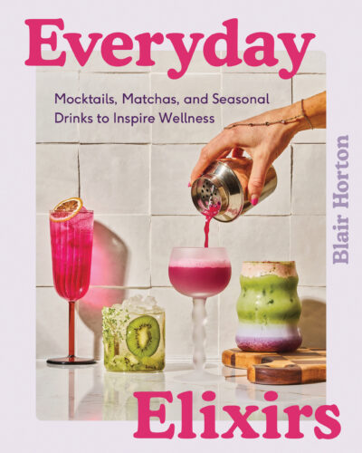 "Everyday Elixirs" mocktail cookbook cover.