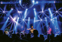 A performance on stage at the Ivy Ballroom.