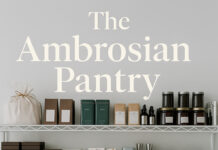 A pantry stocked and organized by The Ambrosian Pantry.