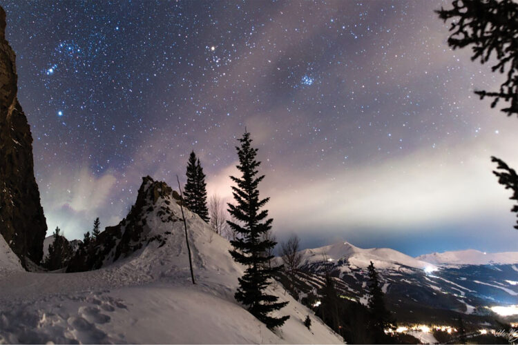 Stars at night in Breckenridge.