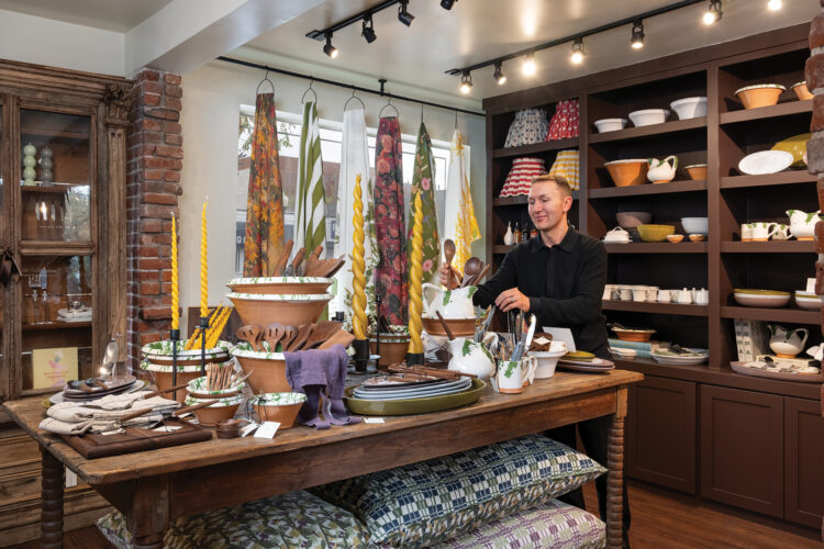 Inside Taylor'd Home's storefront.