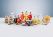 Assortment of products from Katari Beauty.