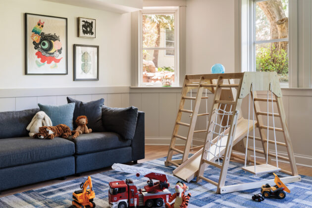 Kids playroom designed by Emily Tucker.