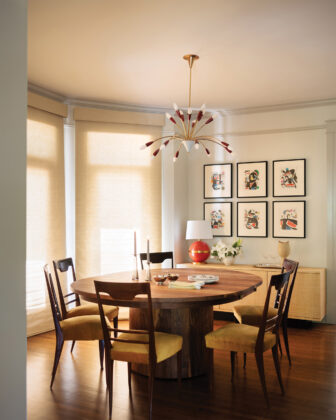 Dining room designed by Emily Tucker.