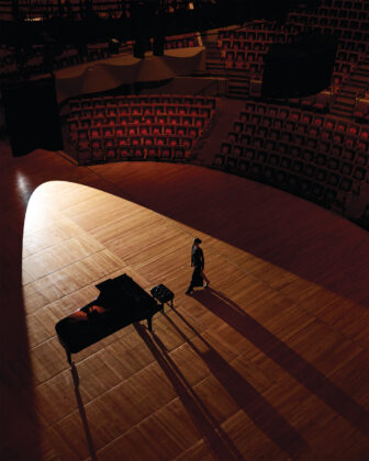 Alina Gown in Santa Roma Knit, $2,495, available at St. John, 224 Steele St., stjohnknits.com.