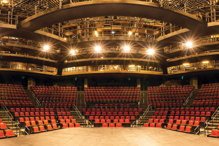 A view from the stage at Denver Center for the Performing Arts.