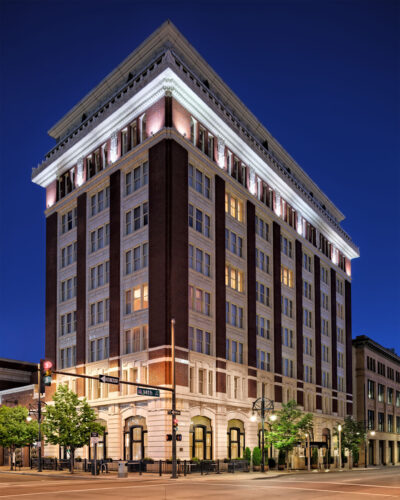Exterior shot of Hotel Teatro.