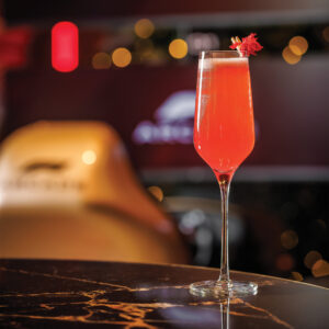 The Mantequilla cocktail by F1 Arcade Bar.