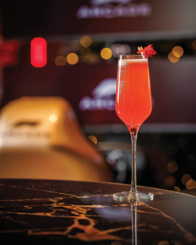 The Mantequilla cocktail by F1 Arcade Bar.