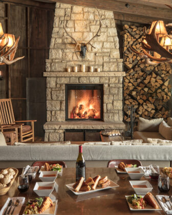 Interior of the lodge at Eleven Scarp Ridge Lodge.