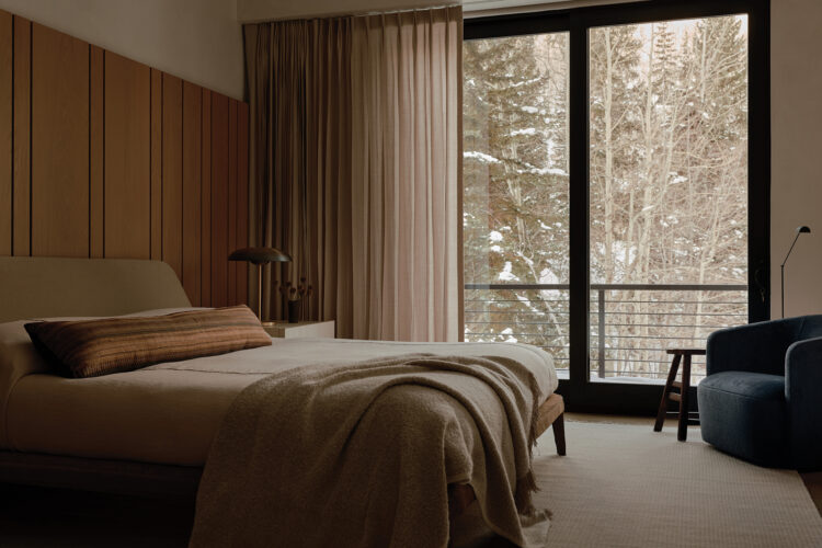 Bedroom of the Beaver Creek home by Emerson Bailey.