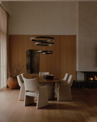 Dining area in the Beaver Creek home by Emerson Bailey.