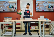 A Denver Bakery Teaching the Poetry of Baking Zach Martinucci cooks in Rebel Bread's teaching kitchen.