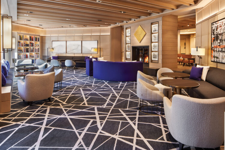 The Little Nell’s communal lounge is where the action is.