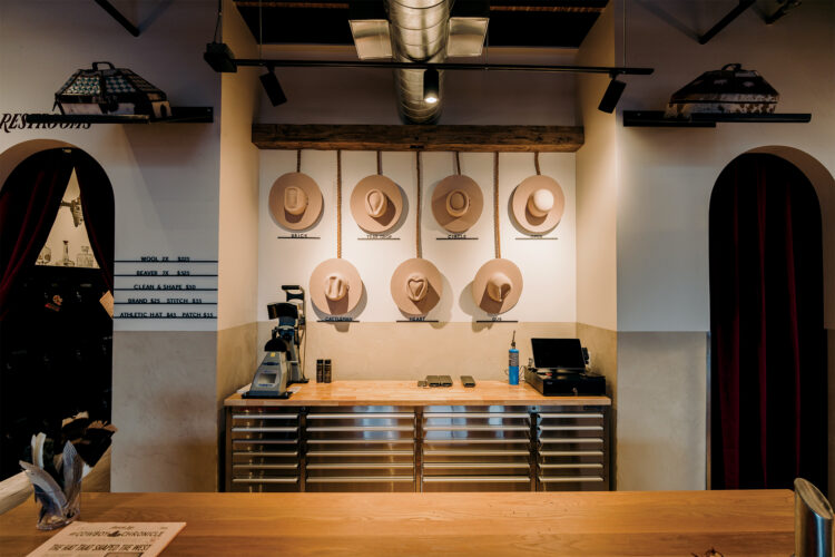 The hat section at American Lore.