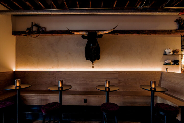 The bar area at American Lore.