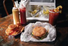 The Enduring Legacy of My Brother’s Bar A burger and onion rings from My Brother's Bar.