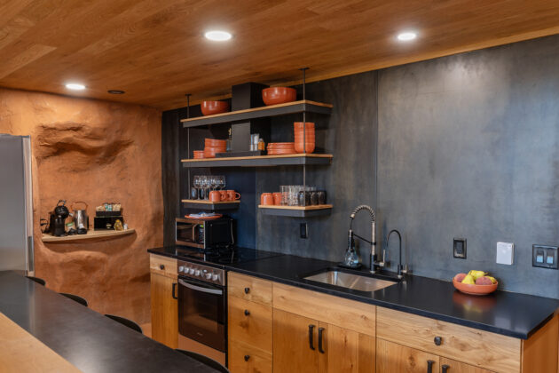 Kitchen at Honey Rock Landing.