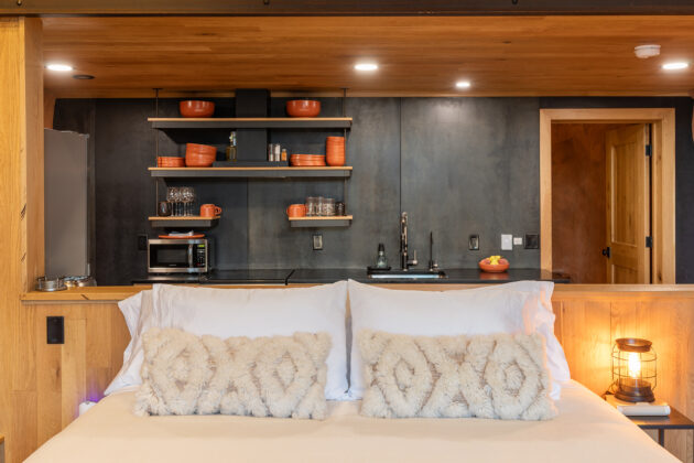 Bed at Honey Rock Landing.