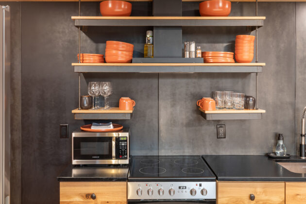 Kitchen stove at Honey Rock Landing.