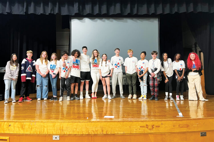 Students who are part of the A Day Without Hate.