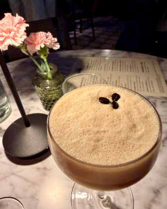 Espresso martini from The Rathbone Hotel & Parlor Bar.