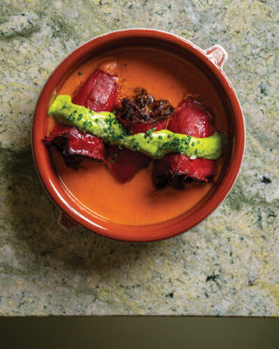 The piquillos rellenos from Mar Bella Boqueria.