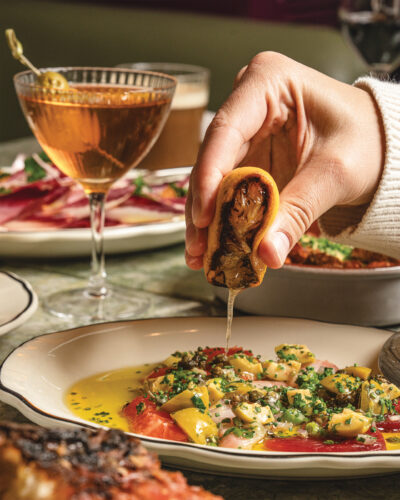 The tacos from Mar Bella Boqueria.