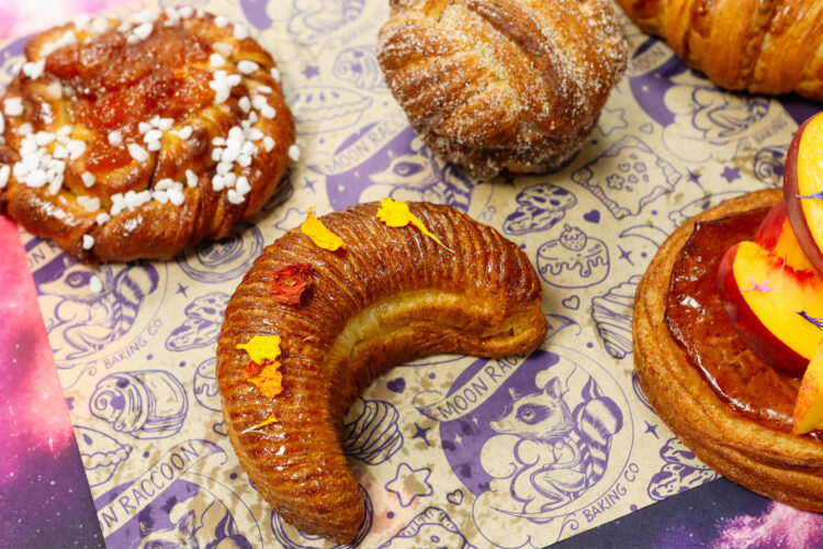 Moon Raccoon's crescent moon shaped croissants. 