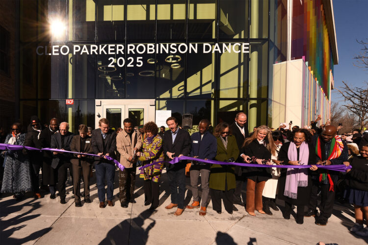 Ribbon cutting of Cleo Parker Robinson.
