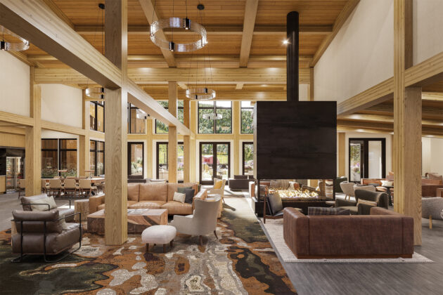Lobby area at Kindred Resort.