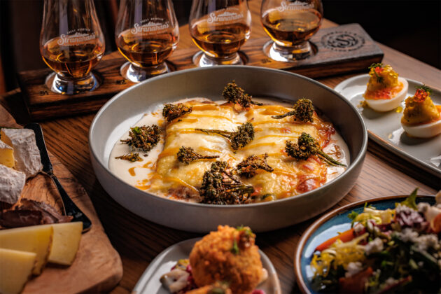 Food at Stranahan's Whiskey Lodge in Aspen.
