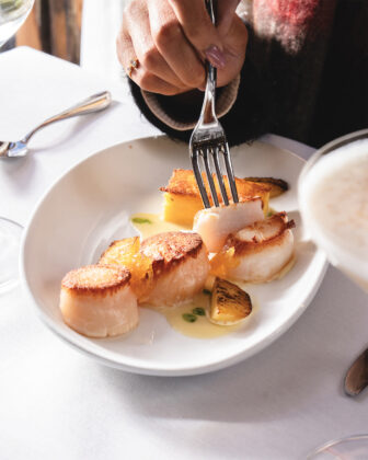 Scallop dish at Soup&ccedil;on.