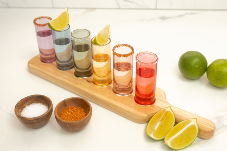 Colorful sunglasses from Saludi Glassware.