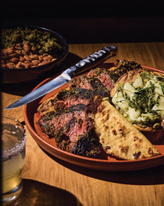 The presidente cut skirt steak from Ash and Agave.