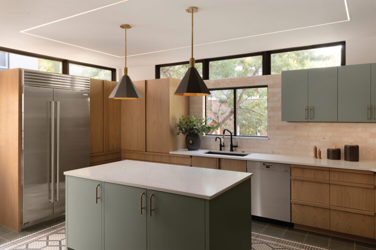 Kitchen in the Denver Square home designed by Atelier.