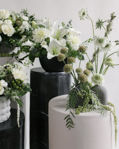 Floral arrangements from Vintage Magnolia.