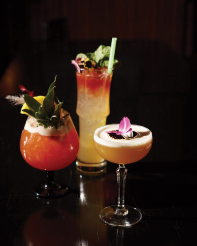 Drinks from Adrift Tiki Bar.