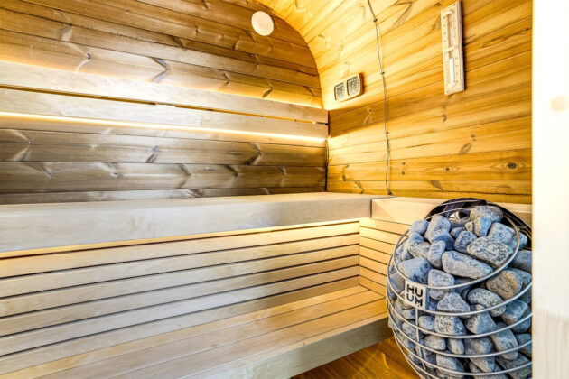 Sauna at The Outrider Hotel.