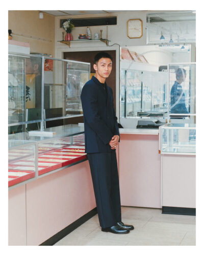 Marcus Correa, Creative Director and Stylist, in collaboration with Felipe Romero Beltrán, Photographer, Prikasa, Kim Jewelers, Far East Center, 2026. From the series, "As We Were, We Are." Photographic print. 20 × 16 inches. 