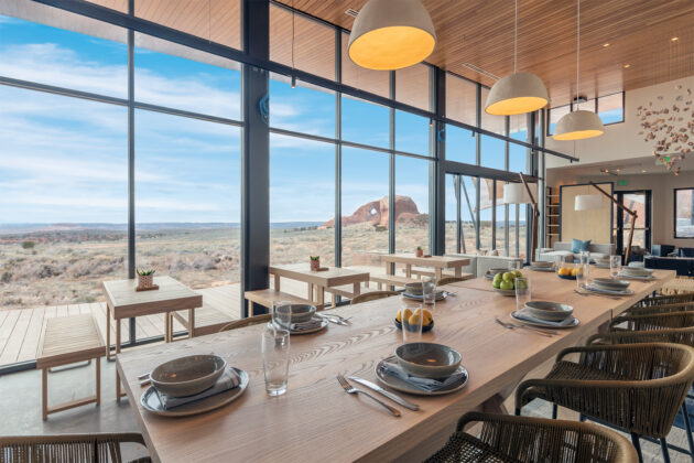 Dining area at ULUM Moab.