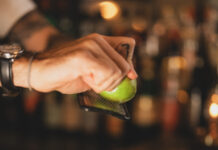 Van Atta Brings the Tropics to Telluride with Little Hawaii Cocktail Lime is zested onto the Little Hawaii cocktail at Van Atta Telluride.