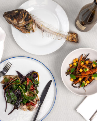 Fish and veggie dish from Annette.