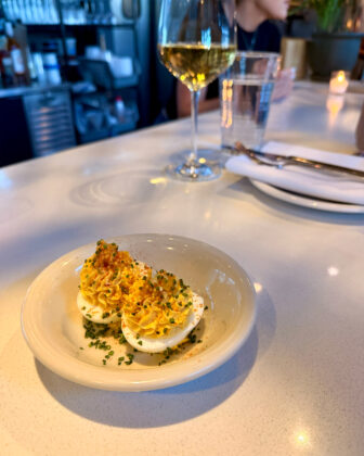 Deviled eggs from Annette.