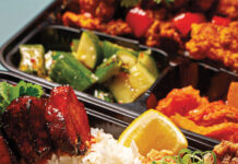 Rice takeout dish from Ginger Pig.