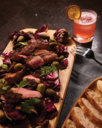 A charcuterie spread at Tumbling River Ranch.