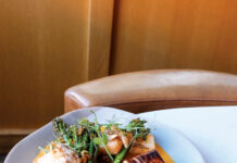 From Oregon to Denver with Urban Farmer’s Black Cod Urban Farmer's Seared Black Cod sits on a table ready to eat.